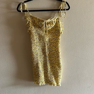 NWT yellow body con sundress